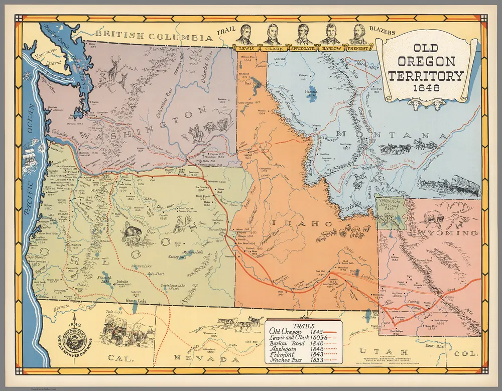 Old Oregon Territory 1848