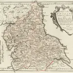 Des Königreichs England nördlicher Theil, oder York Shire, das Bisthum Durham, Northumberland, Cumberland, Westmoreland, und Lancashire, Nro. 83. [Karte], in: Schauplatz Der Fünf Theile Der Welt, S. 184.