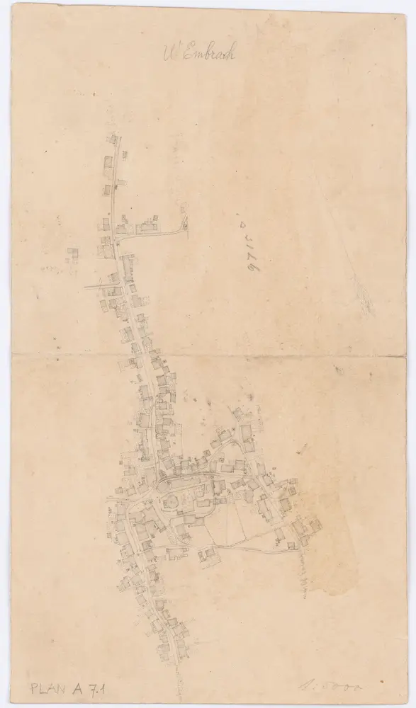 Vorlagen für die Topographische Karte des Kantons Zürich (Wild-Karte): Bezirk Bülach: Ortsplan: Embrach