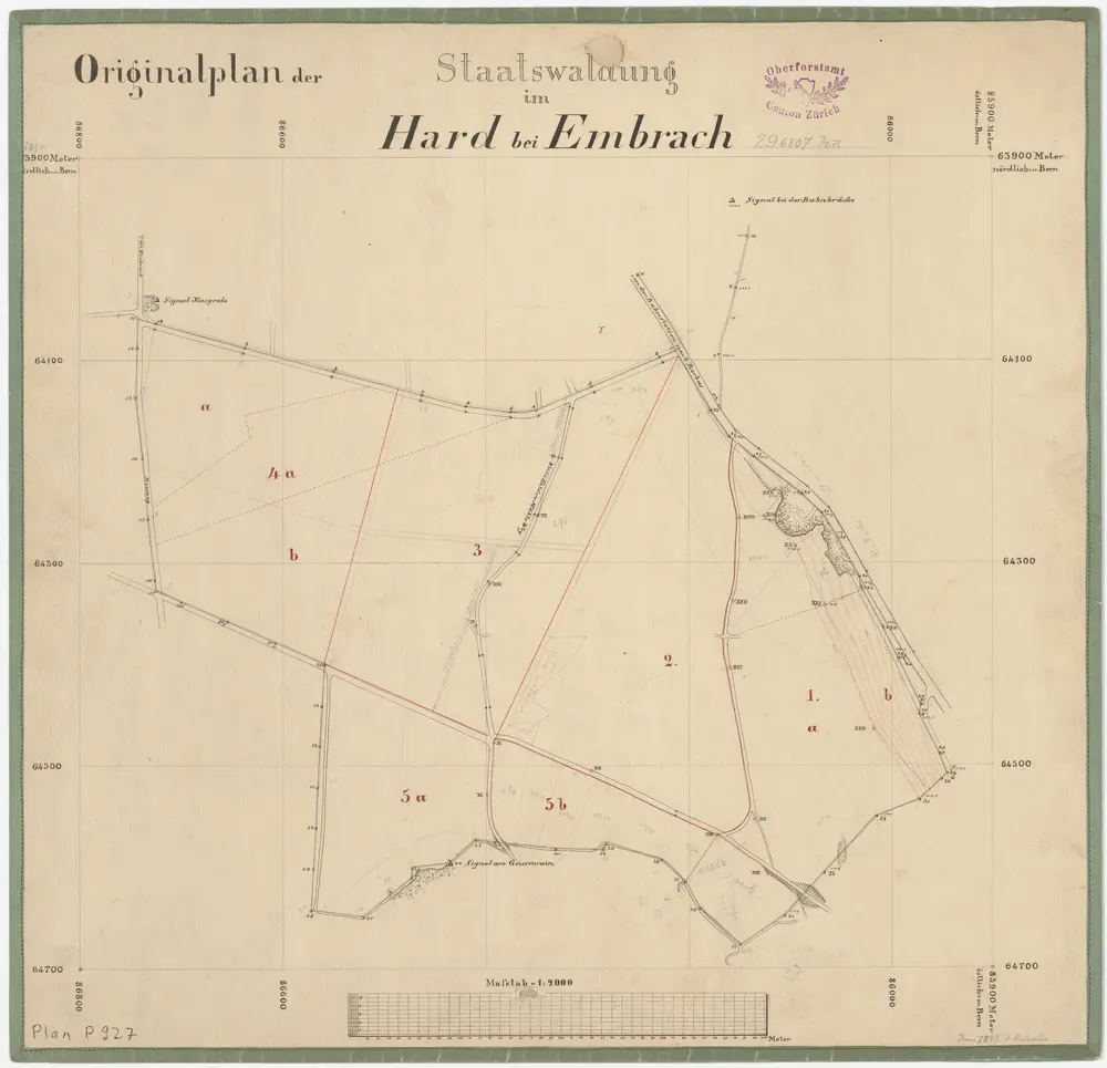 Embrach: Staatswaldung Hard; Grundriss