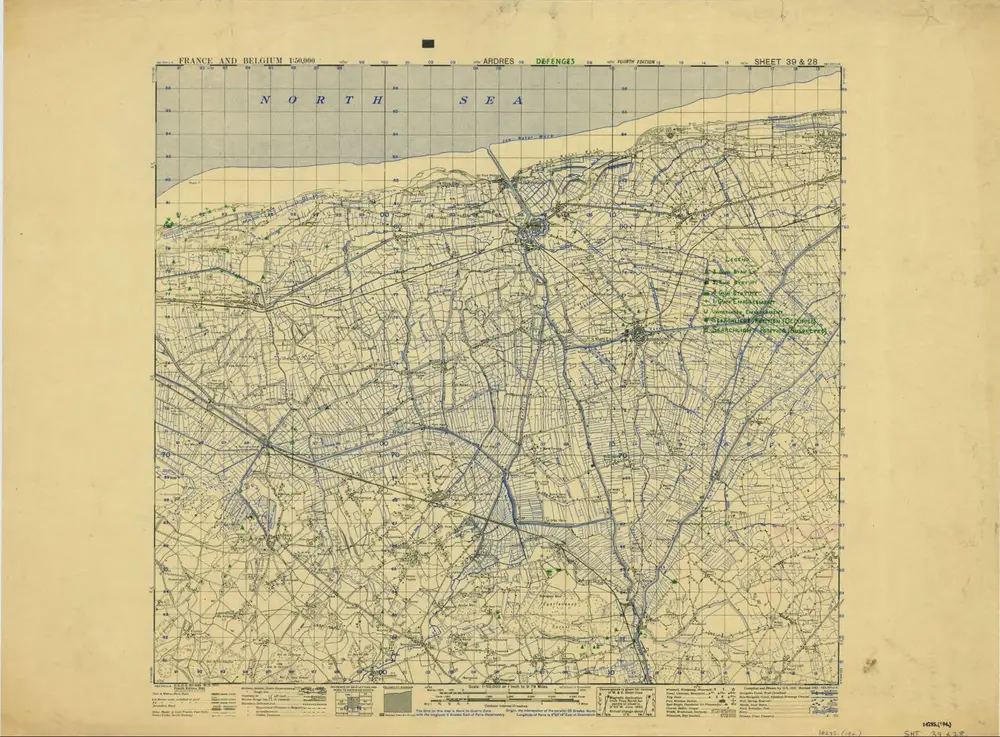 France and Belgium 1:50,000, Ardres