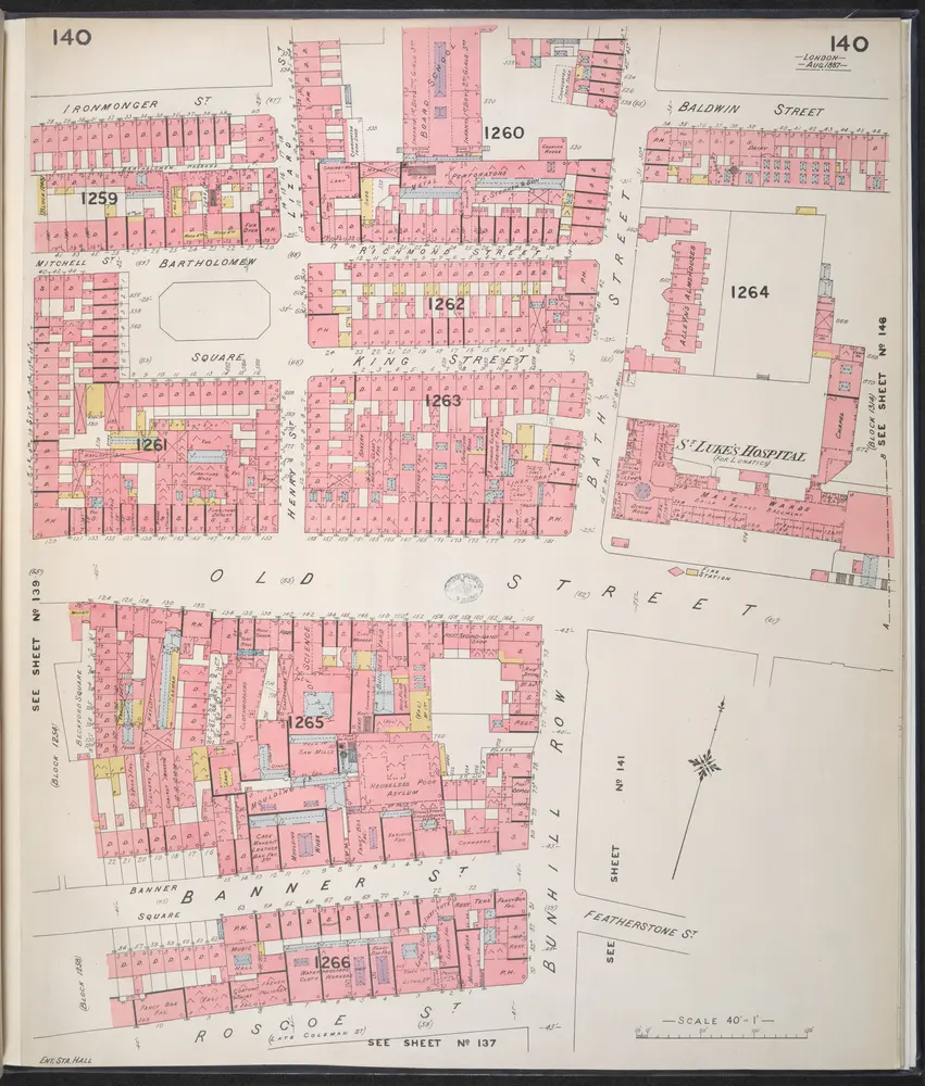 Insurance Plan of London Vol. VI: sheet 140