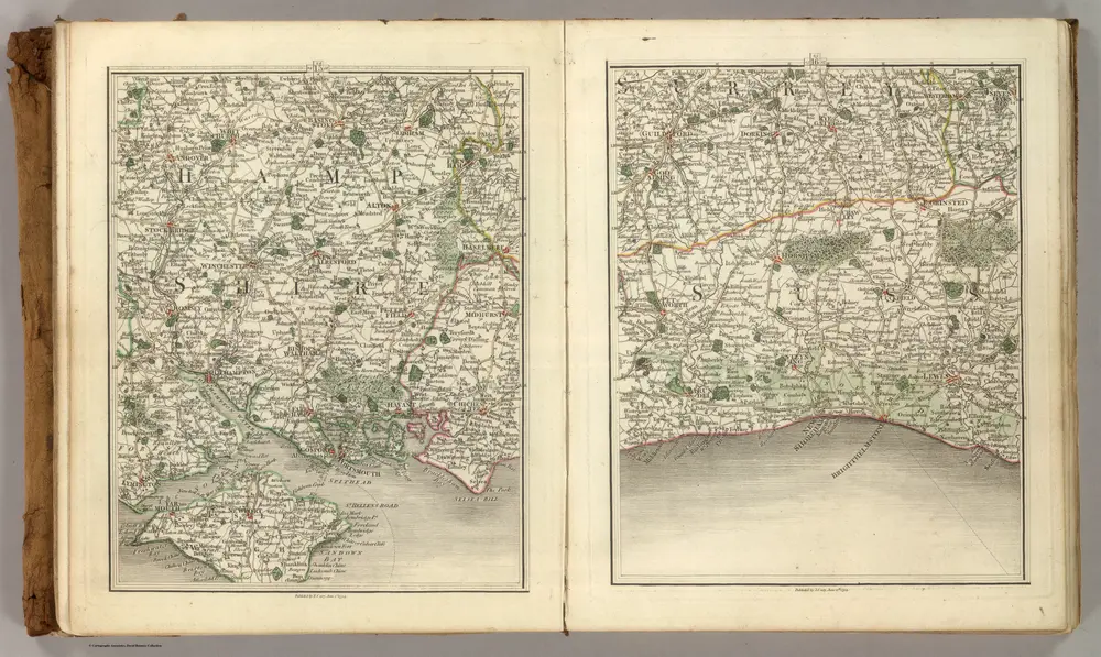 Sheets 15-16.  (Cary's England, Wales, and Scotland).