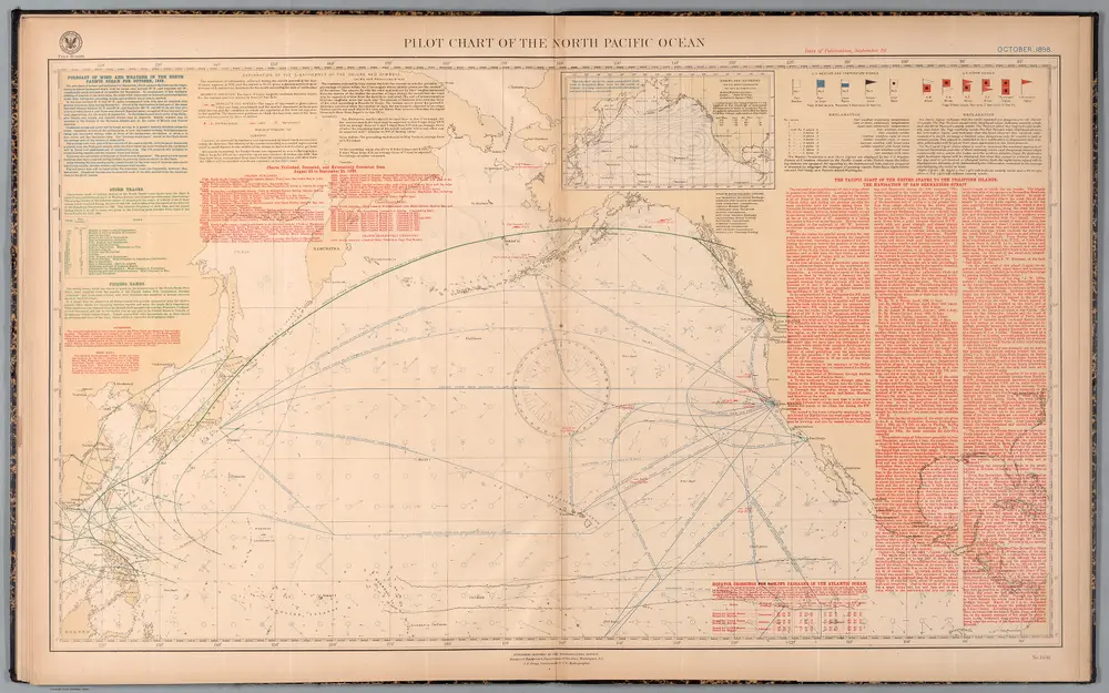 Pilot chart of the North Pacific Ocean : October, 1898.