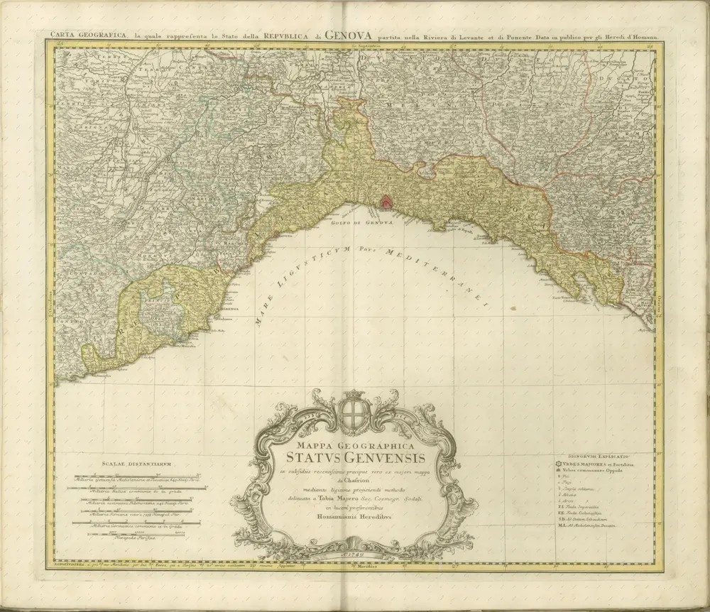 mapa z atlasu "Atlas compendiarius quinquaginta tabularum geographicarum Homannianarum :"