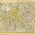 mapa z atlasu "Atlas compendiarius quinquaginta tabularum geographicarum Homannianarum :"