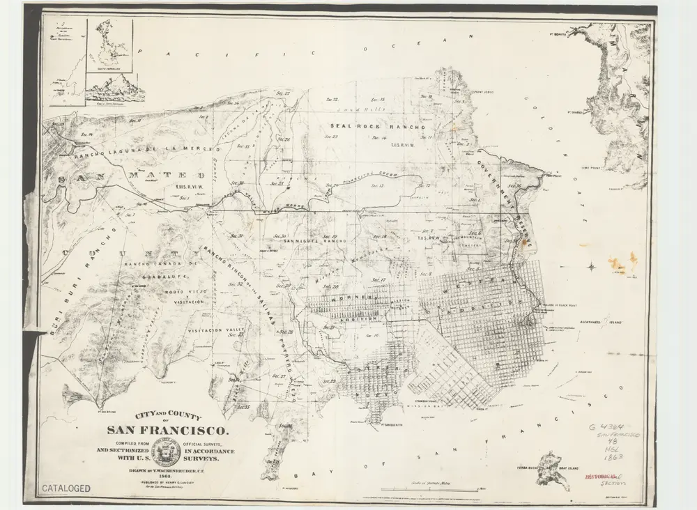 City and county of San Francisco : compiled from official surveys, and sectionalized in accordance with U.S. surveys