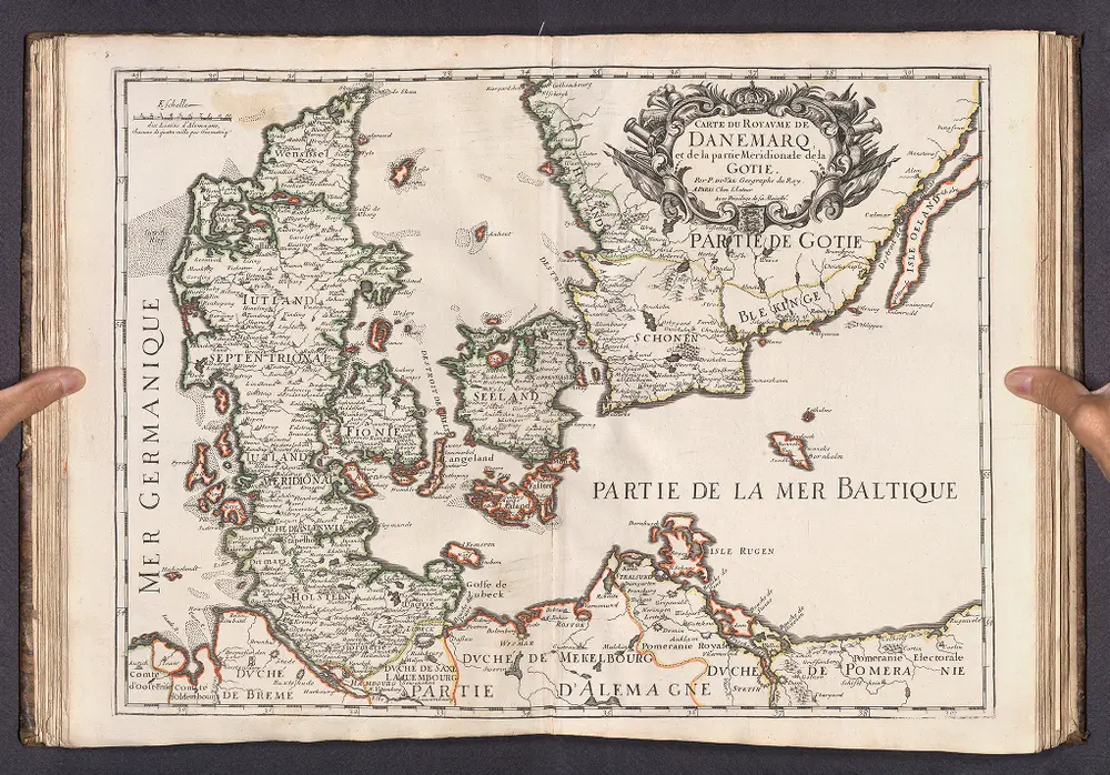 Carte du Royaume de Danemarq, et de la partie Meridionale de la Gotie