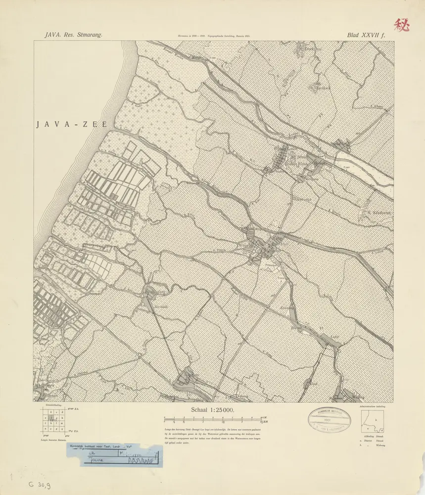 [Wedoeng] : hermeten in 1910-1911 / Topografische Inrichting