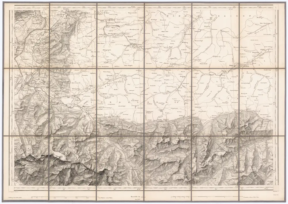 Topographische Karte der Schweiz