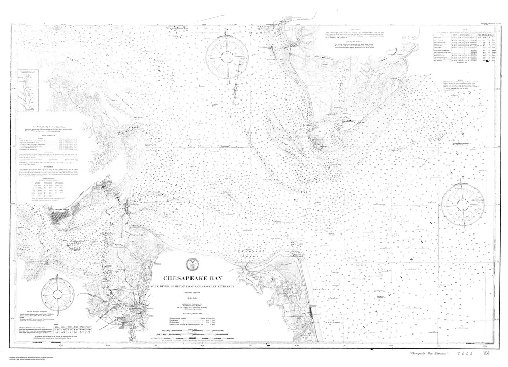 Navigation Chart For the Entrance to the Chesapeake Bay