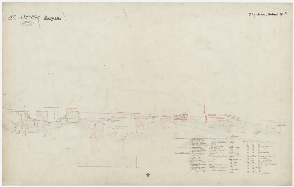 Hombrechtikon bis Zürich: Rechtes Ufer des Zürichsees; Grundrisse: Blatt 47: Horgen