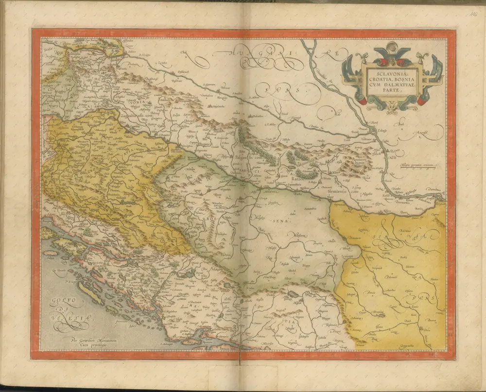 mapa z atlasu "Atlas Sive Cosmographicae Meditationes De Fabrica Mvndi Et Fabricati Figvra. Denuo auctos"