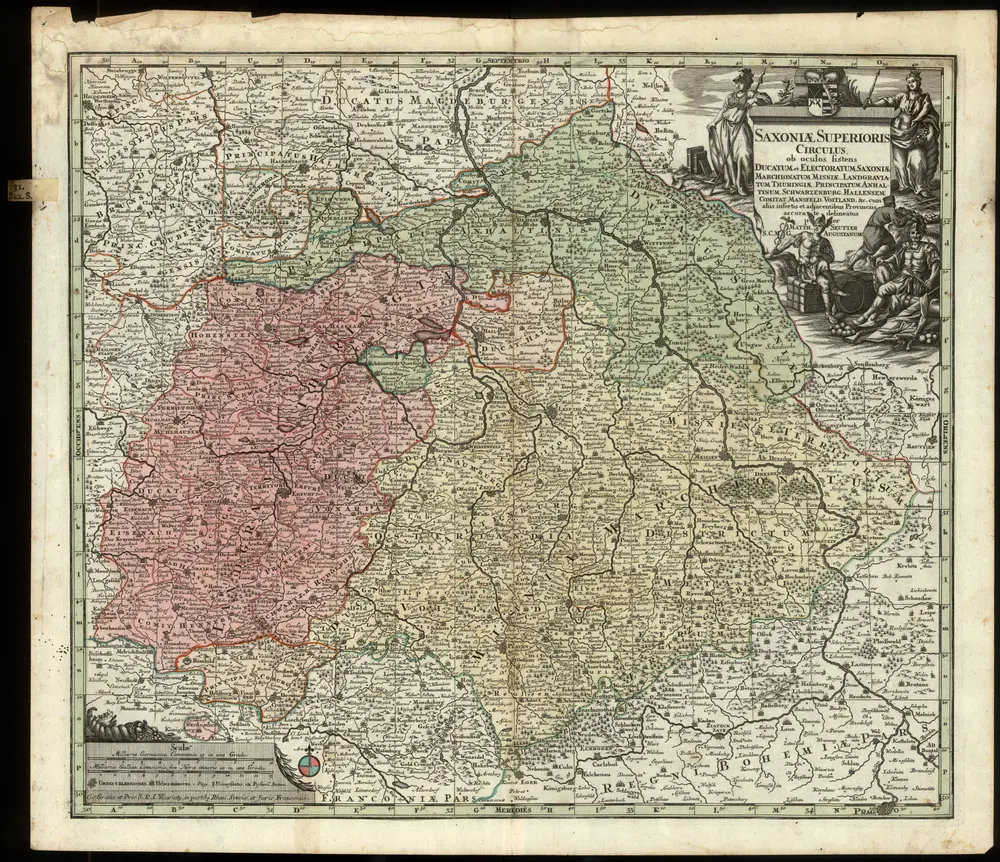 Atlas Novus indicibus instructus, Oder Neuer mit Wort=Registern versehener Atlas, mapa ze strany: [109]