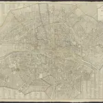 Plan routier de la ville et faubourg de Paris