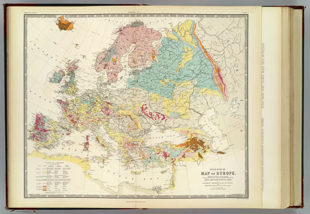 Geological map Europe.