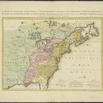 Carte des possessions Angloises & Françoises du continent de l'Amerique septentrionale