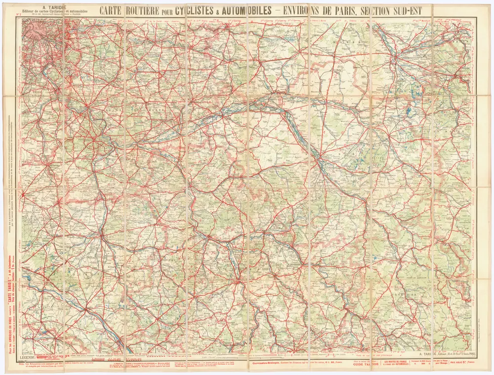 Carte routiere pour cyclistes & automobiles