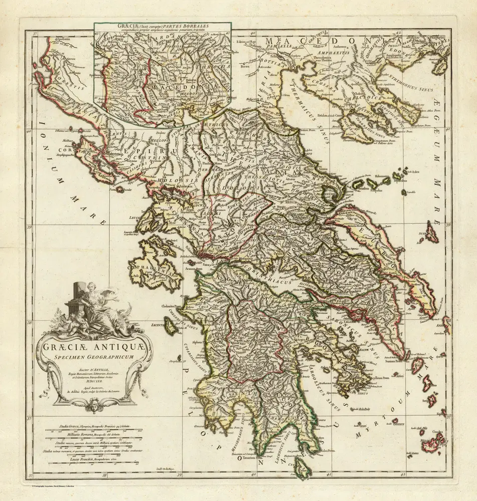 Graeciae Antiquae specimen geographicum.