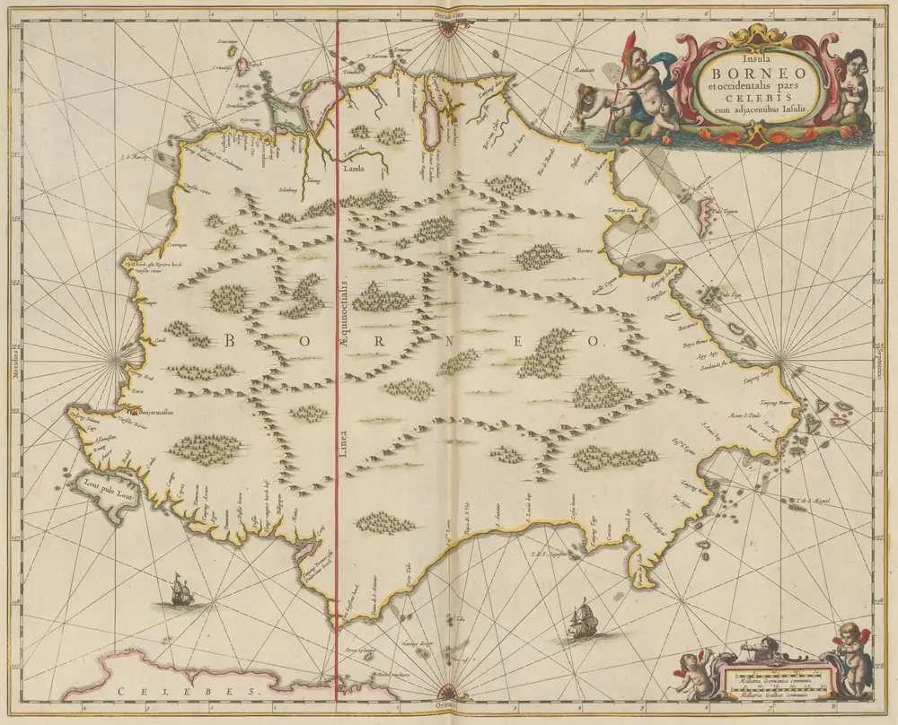 Insula Borneo et occidentalis pars Celebis cum adjacentibus Insulis. [Karte], in: Novus atlas absolutissimus, Bd. 9, S. 121.