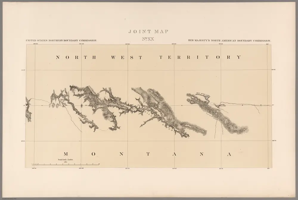 Joint Map No. XX.  United States Northern Boundary Commission.  (Canadian Border).