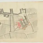 Manuscrit: [Plano de la ciudad de Vich: detalle de la plaza, Yglesia y convento del Angel Custodio]