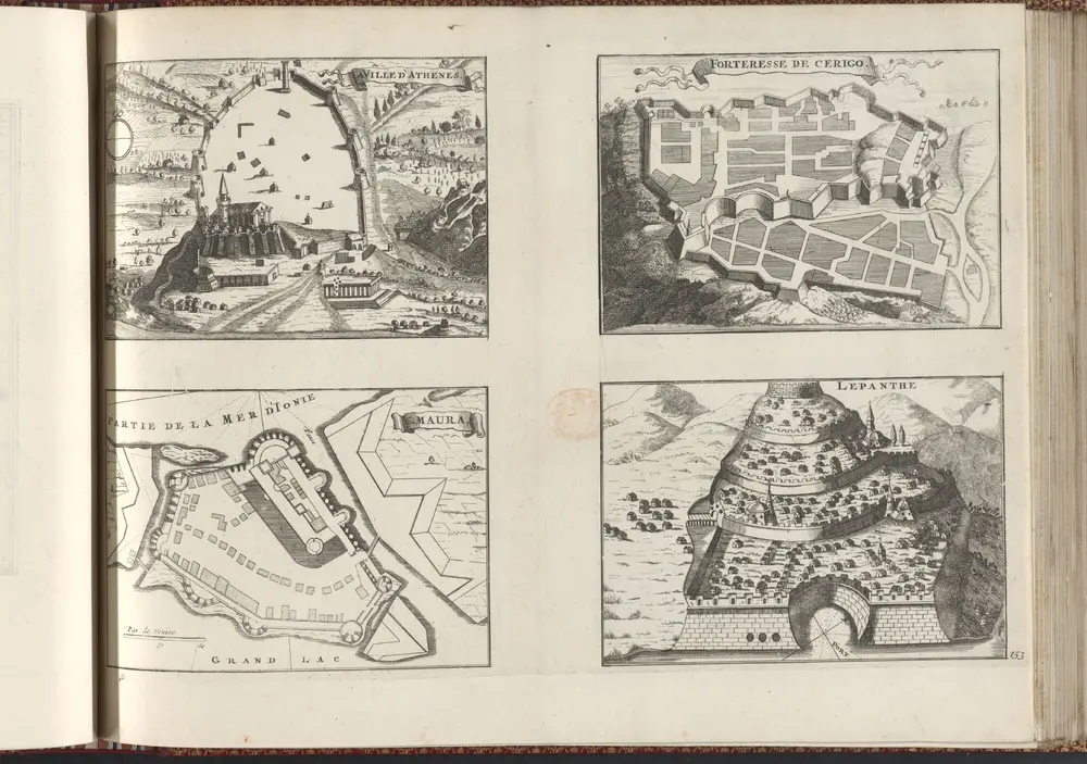 Les forces de l'Europe, Asie, Afrique et Amerique, ou description des principales villes, avec leurs fortifications :