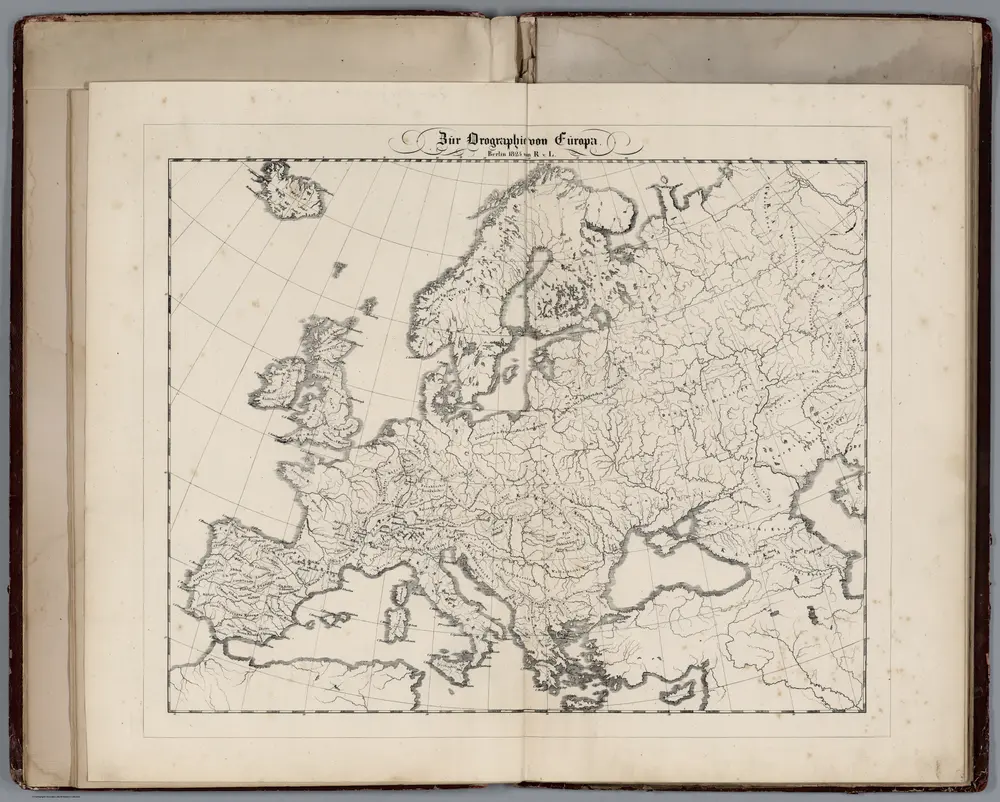 Bur Orographie von Europe.