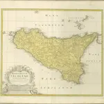 mapa z atlasu "Atlas compendiarius quinquaginta tabularum geographicarum Homannianarum :"