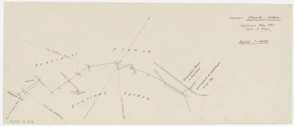 Grenze zwischen Flaach und Volken; Grundriss