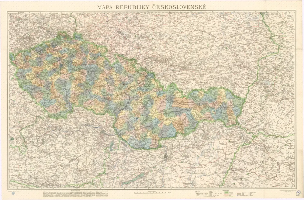 Mapa republiky československé