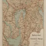 Kristiania amt nr 76: Hjulturistkart over Kristiania Omegn