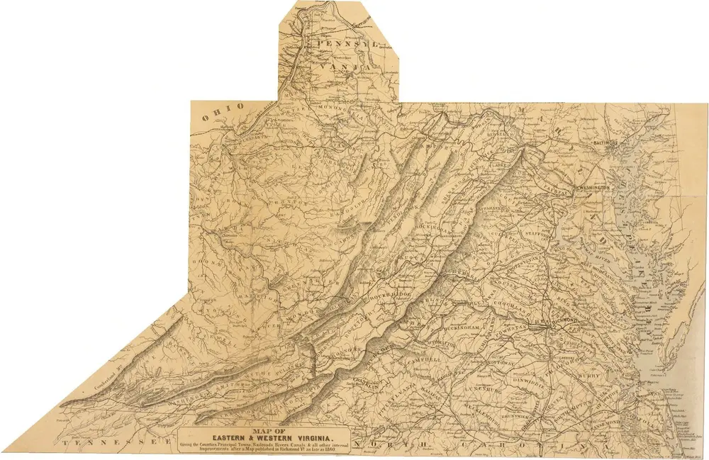 Prang's War Map. Eastern and Western Viginia