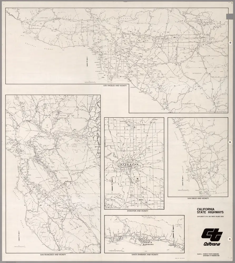 (Verso) California State Highways, December 1982.