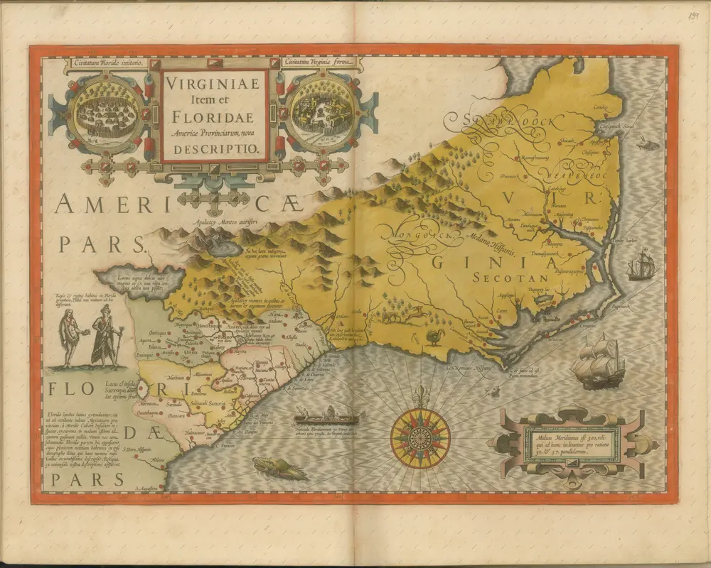 mapa z atlasu "Atlas Sive Cosmographicae Meditationes De Fabrica Mvndi Et Fabricati Figvra. Denuo auctos"