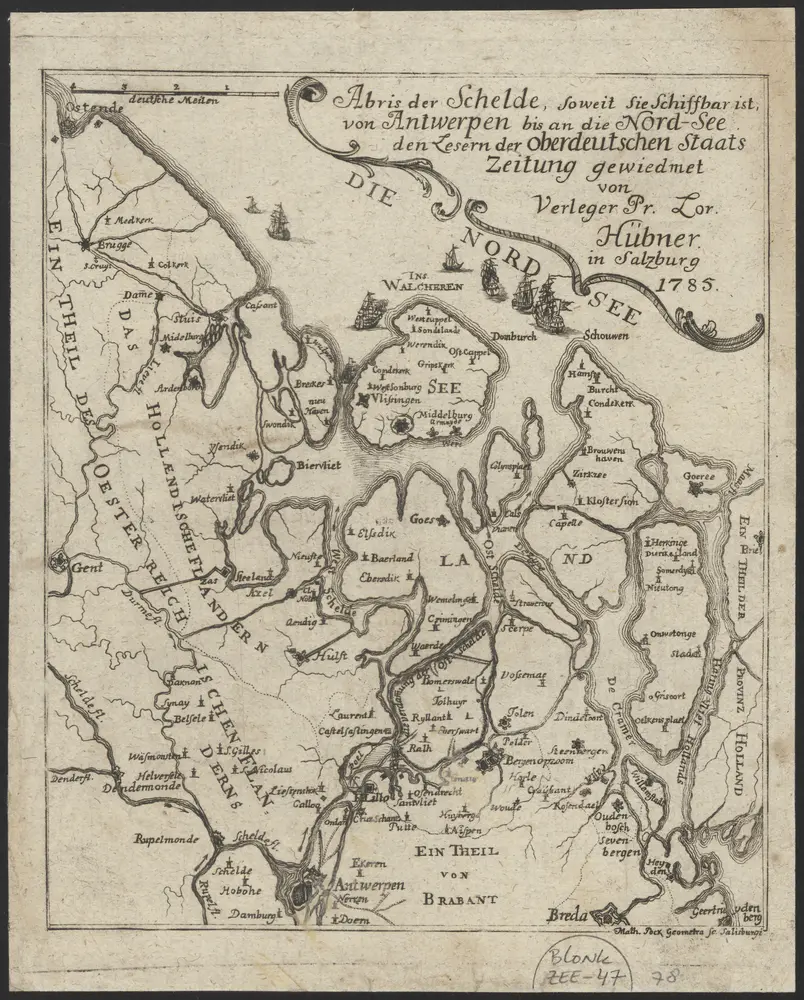 Abris der Schelde, soweit sie schiffbar ist, von Antwerpen bis an die Nord-See