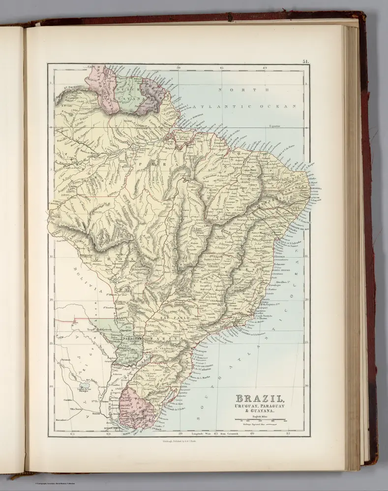 Brazil, Uruguay, Paraguay & Guayana.