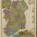 HIBERNIÆ REGNUM tam in præcipuas ULTONIÆ, CONNACIÆ, LAGENIÆ, et MOMONIÆ, quam in minores earumdem Provincias, et Ditiones subjacentes peraccuraté divisum ac noviter delineatum