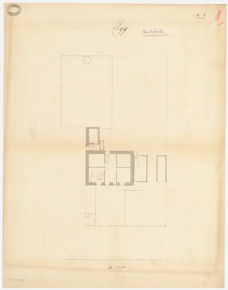 Elgg: Pfarrhaus, Dachgeschoss; Grundriss (Nr. 8)