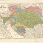 Šolcova nejnovější politická a železniční cestovní mapa Rakousko-Uherska