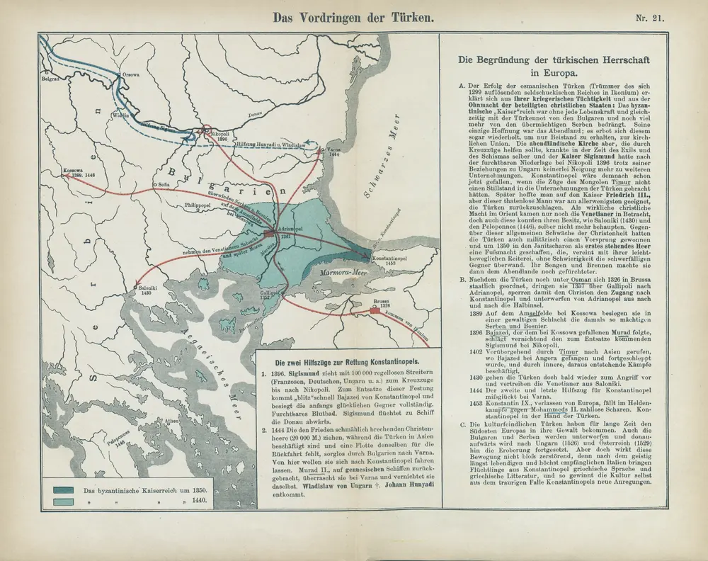 Nr. 21. Das Vordringen der Türken