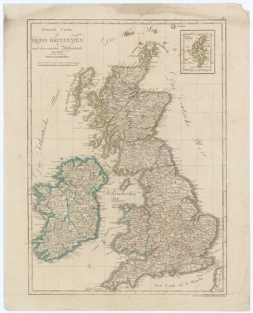 General Carte von GROSS BRITANNIEN