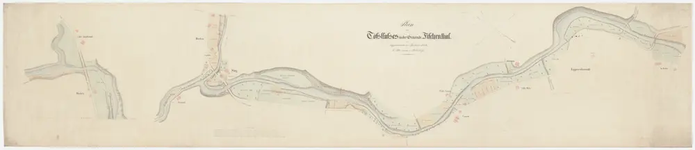 Fischenthal, Bauma: Von Boden bis unterhalb der Brücke bei Schlössli, Tösskorrektion; Situationsplan (Töss-Gebiet Nr. 28 a)