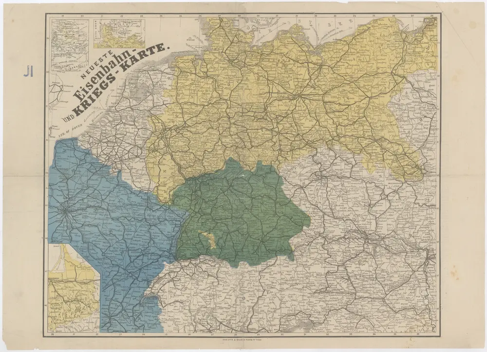 Neueste Eisenbahn- und Kriegs-Karte