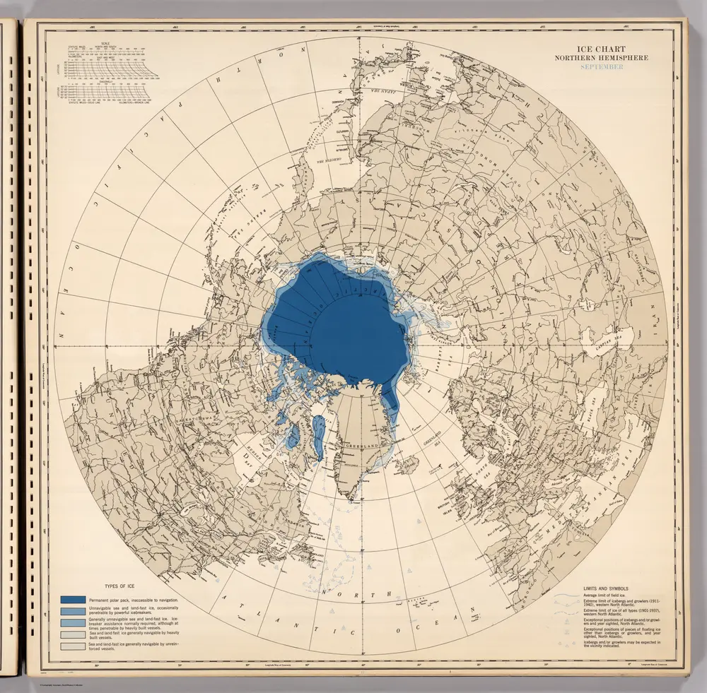 Ice Chart, Northern Hemisphere, September.