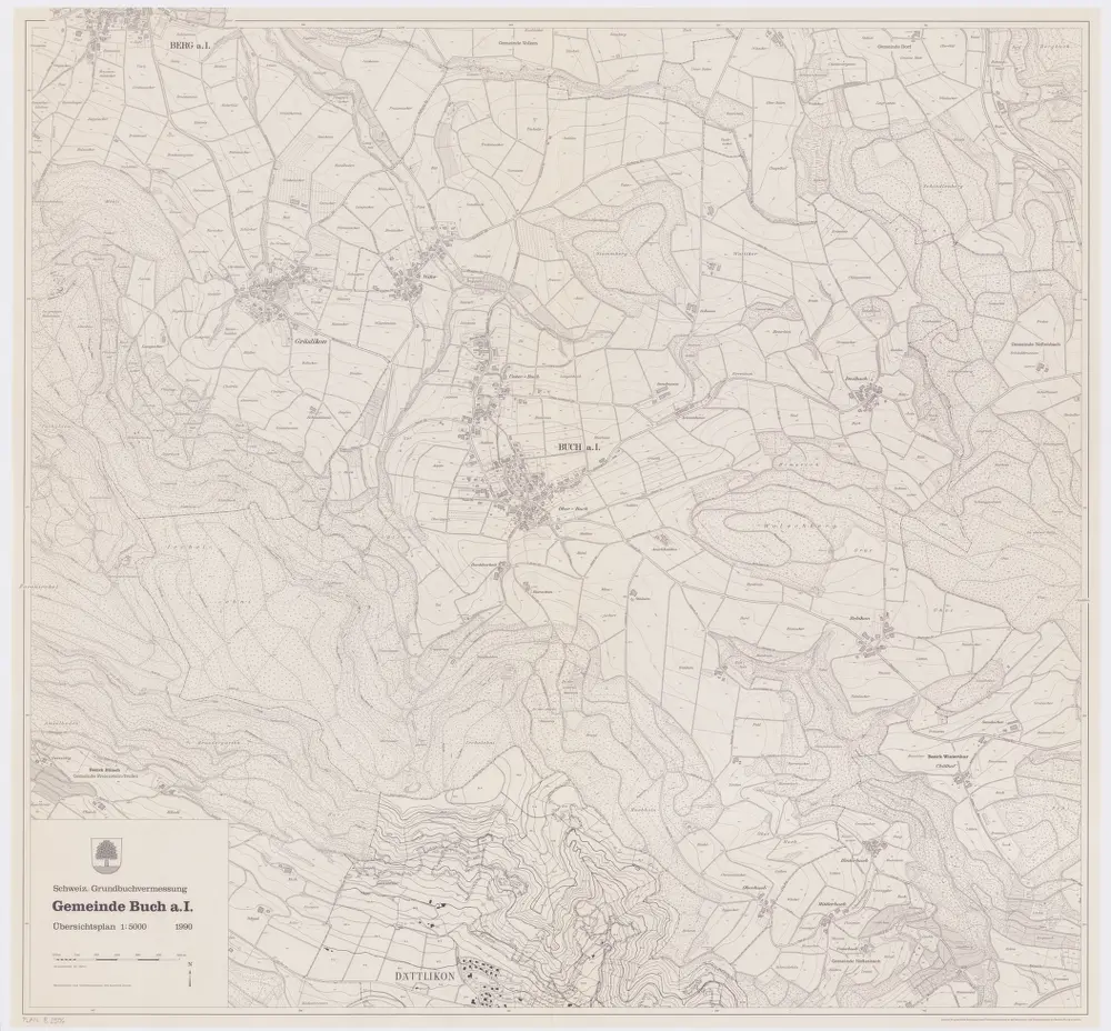 Buch am Irchel: Gemeinde; Übersichtsplan (Schweizerische Grundbuchvermessung)
