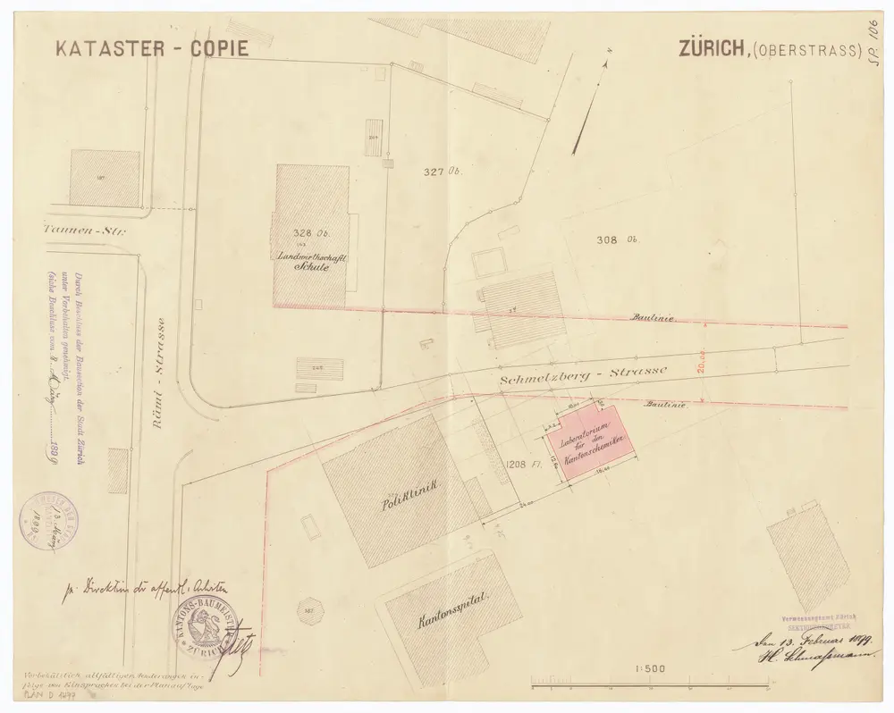 Laboratorium des Kantonschemikers: Situationsplan (Nr. 106)