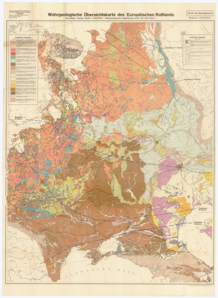 Wehrgeologische Übersichtskarte des Europäischen Rußlands