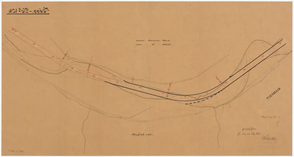 Winterthur, Töss: Töss oberhalb Tössrain; Situationsplan (Töss-No. 104)