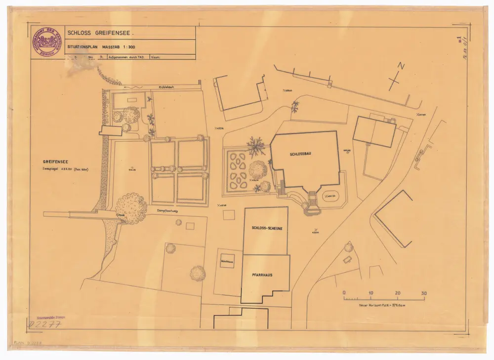 Schloss Greifensee: Situationsplan